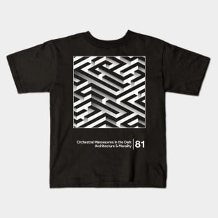 OMD - Architecture & Morality / Minimal Style Graphic Artwork Design Kids T-Shirt